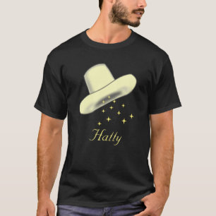 Hut-Cartoonbild & Sterne T-Shirt