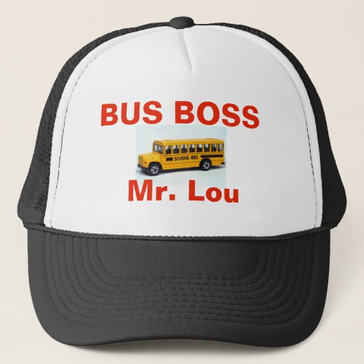 HUT des BUS-CHEF-Mr.Lou Truckerkappe (Vorderseite)