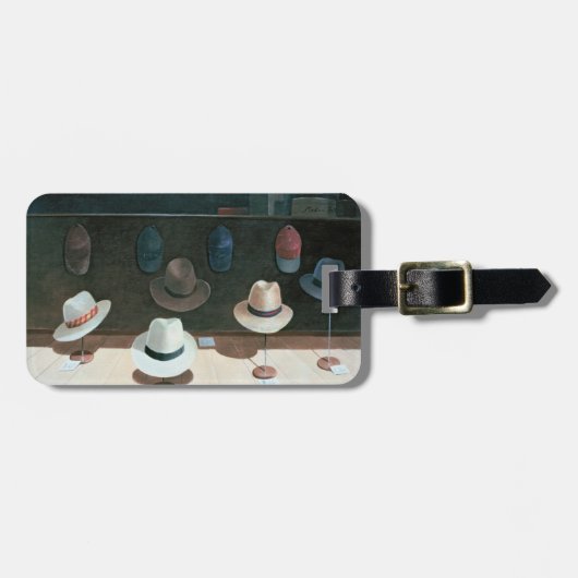 Hut-Geschäft 1990 Gepäckanhänger (Vorderseite horizontal)