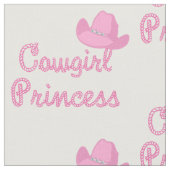 Hut-Gewebe Cowgirl-Prinzessin-Rope Text With Pink Stoff (Nahaufnahme)