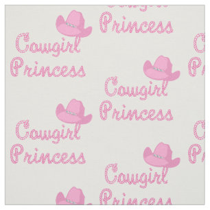 Hut-Gewebe Cowgirl-Prinzessin-Rope Text With Pink Stoff