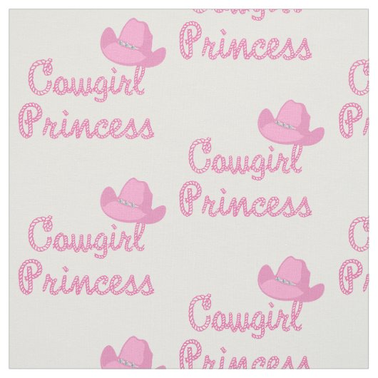 Hut-Gewebe Cowgirl-Prinzessin-Rope Text With Pink Stoff (Muster)