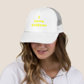Hut I Liebe Yellow Truckerkappe (Beispiel)