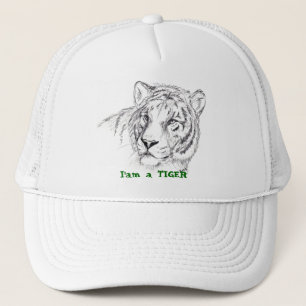 Hut, I'am ein TIGER Truckerkappe