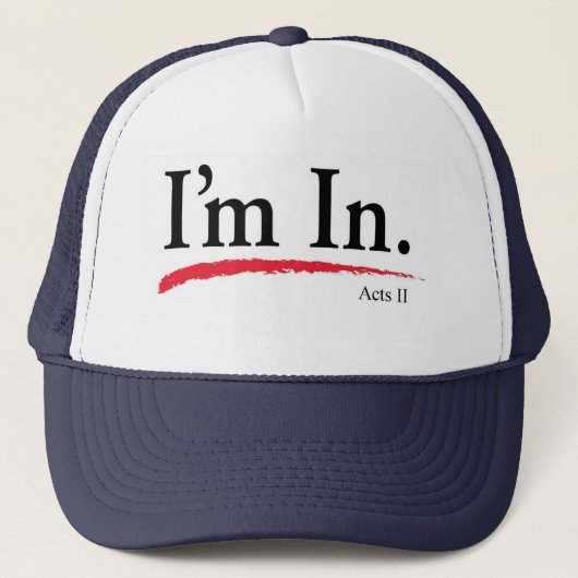 Hut - ich bin in den Taten II Truckerkappe (Vorderseite)