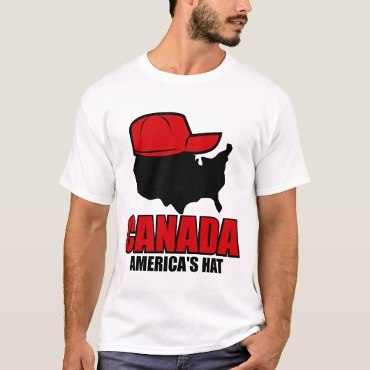 Hut Kanadas Amerika T-Shirt (Vorderseite)