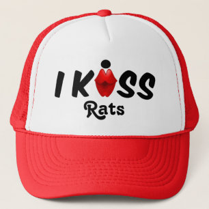 Hut-Kuss küsse ich Ratten Truckerkappe