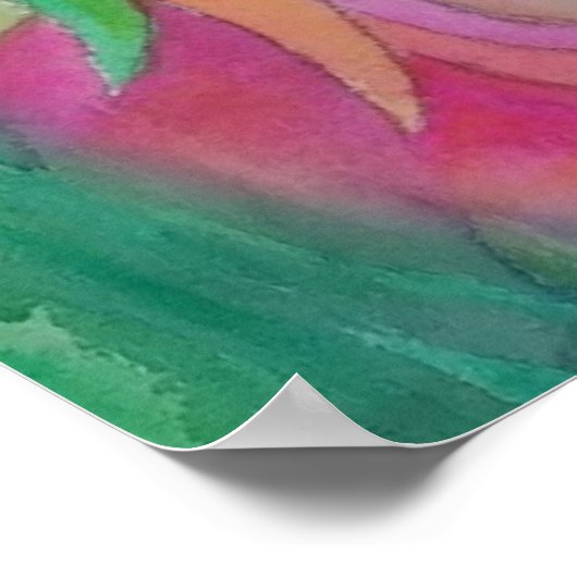 Hut-Mädchen - Poster (Ecke)