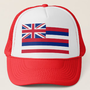 Hut mit Flag Hawaii Staat - USA Truckerkappe