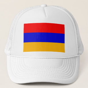 Hut mit Flagge Armeniens Truckerkappe