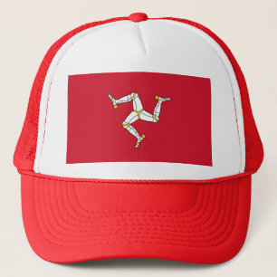 Hut mit Flagge der Insel Man Truckerkappe