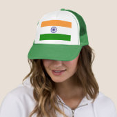 Hut mit Flagge Indiens Truckerkappe (Beispiel)