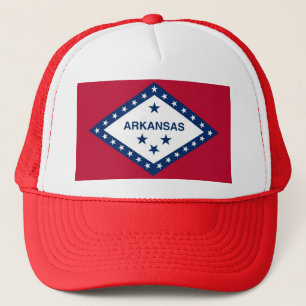Hut mit Flagge von Arkansas Staat - USA Truckerkappe