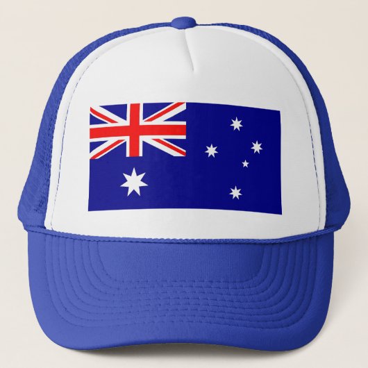 Hut mit Flagge von Australien Truckerkappe (Vorderseite)