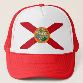 Hut mit Flagge von Florida Staat - USA Truckerkappe