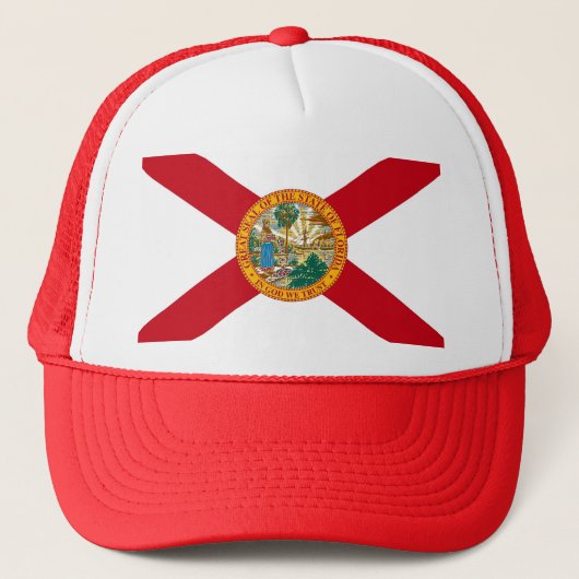 Hut mit Flagge von Florida Staat - USA Truckerkappe (Vorderseite)