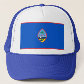 Hut mit Flagge von Guam - USA Truckerkappe (Vorderseite)
