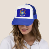 Hut mit Flagge von Michigan Staat - USA Truckerkappe (Beispiel)