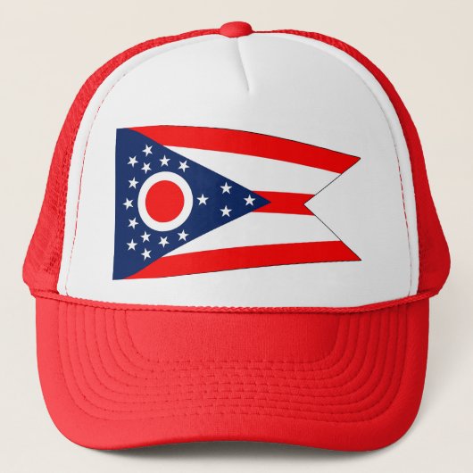 Hut mit Flagge von Ohio Staat - USA Truckerkappe (Vorderseite)