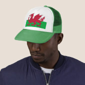 Hut mit Flagge von Wales Truckerkappe (Beispiel)
