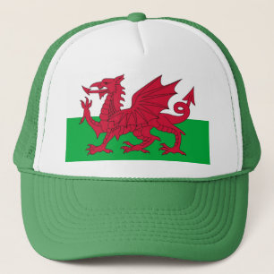 Hut mit Flagge von Wales Truckerkappe