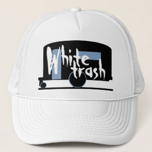 Hut-Reise-Anhänger-trinkender Kappen-White Trash Truckerkappe