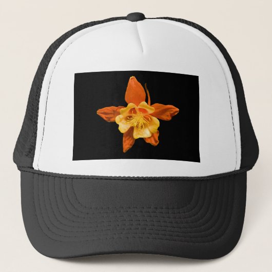 Hut, Single-Columbine-Blüte Truckerkappe (Vorderseite)