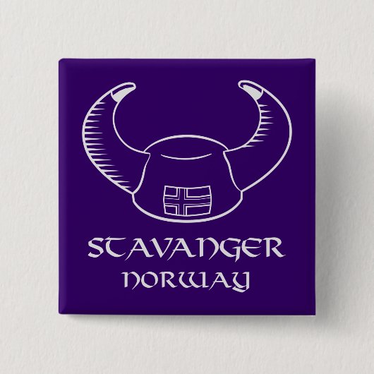 Hut Stavangers Norwegen Viking Button (Vorderseite)