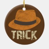 HUT-TRICK-FUSSBALL-WEIHNACHTSverzierung Keramikornament (Hinten)