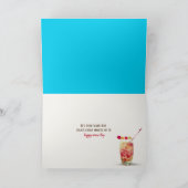 Hut und Flip Flops nach Pool Name Day Karte (Innenseite)