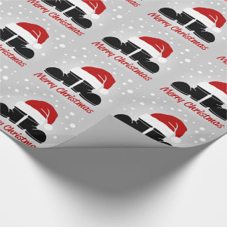 Hut und Stiefel des Weihnachtsmanns Geschenkpapier