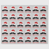 Hut und Stiefel des Weihnachtsmanns Geschenkpapier (Flach)