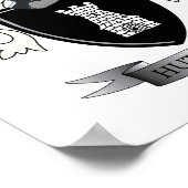 Hutchins-Familienwappen-Wappen Poster (Ecke)