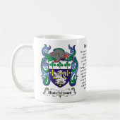 Hutchinson-Familien-Wappen Tasse (Links)