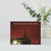 Hutchinson Kansas Fire Glow Post Card Postkarte (Stehend Vorderseite)