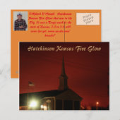 Hutchinson Kansas Fire Glow Post Card Postkarte (Vorne/Hinten)