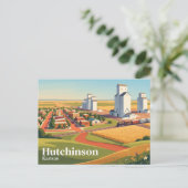 Hutchinson Kansas Postkarte (Stehend Vorderseite)