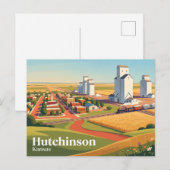 Hutchinson Kansas Postkarte (Vorne/Hinten)