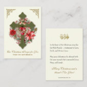 Hutchinson Weihnachtsgebet Begleitkarte (Vorne/Hinten)