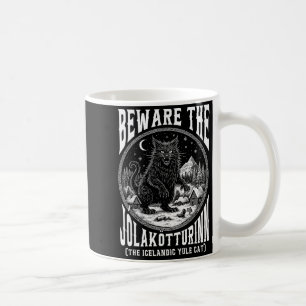 Hüte dich vor dem Jolakotturinn Julkatze Isländisc Kaffeetasse