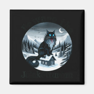 Hüte dich vor dem Jolakotturinn Julkatze Isländisc Magnet