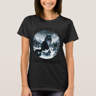 Hüte dich vor dem Jolakotturinn Julkatze Isländisc T-Shirt