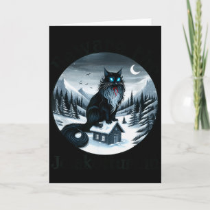 Hüte dich vor dem Jolakotturinn Weihnachtskatze Is Karte