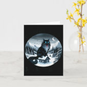 Hüte dich vor dem Jolakotturinn Weihnachtskatze Is Karte (Gelbe Blume)