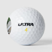 Hüte dich vor dem Lama! Golfball (Logo)