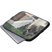 Hüte dich vor dem Lama! Laptopschutzhülle (Vorne Knopf)