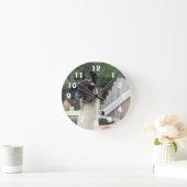 Hüte dich vor dem Lama! Runde Wanduhr (Zuhause)