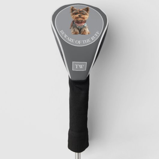 Hüte dich vor der Custom Golf-Schlägerabdeckung Ru Golf Headcover (Vorderseite)