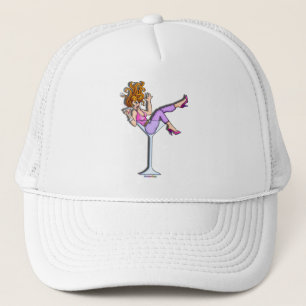 Hüte, Kappen - Mädchen in einem Martini-Glas, Lil