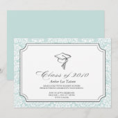 {Hüte vor dir} Einladung des Abschlusses (Vorne/Hinten)